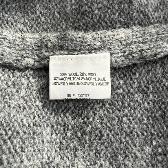 Mark & James x Badgley Mischka Gray Distressed Chain‎ Sweater Dress Size Small - Picture 12 of 12